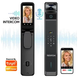 Real-Time Intercom Palm Vein Recognition WiFi Outdoor Front Smart Digital Door Lock with Camera