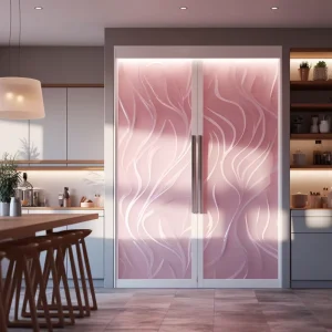 Refrigerator Glass Door Panel Customized AG Glass Frost Glass