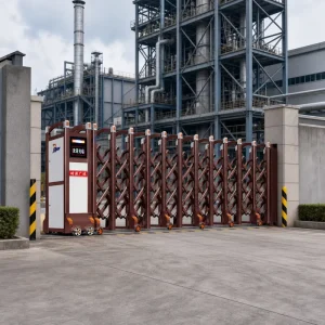 Remote Control Aluminum Alloy Automatic Telescopic Retractable Sliding Gate for Outdoor Parking Lot