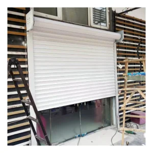 Remote Control Aluminum Alloy Rolling Shutter Door with Thermal Insulation and Finished Surface