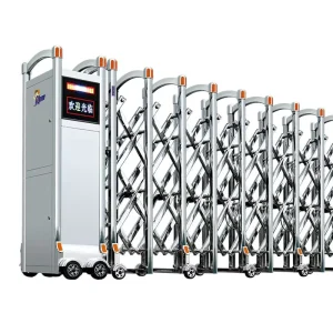 Remote Control Stainless Steel Automatic Telescopic Security Retractable Gate for Hotel Park School Warehouse