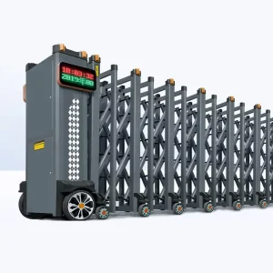 Remote Control Stainless Steel Electric Retractable Folding Driveway Entrance Gate