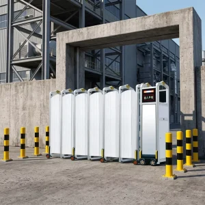 Remote-Controlled Aluminum Alloy Automatic Telescopic Retractable Security Gate for Villa, School, Factory, and Courtyard