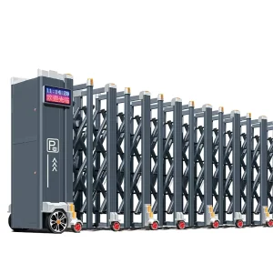 Remote-Controlled Aluminum Alloy Electric Retractable Automatic Telescopic Gate for School Industrial Company