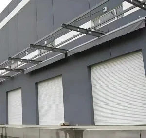 Residential Aluminum Alloy Motorized Rolling Garage Door with Remote Control