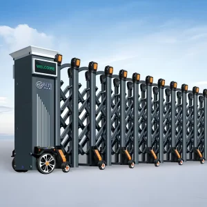 Retractable Telescopic Aluminium Electric Gate for School, Hotel, Park, Warehouse