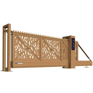 Rust-Resistant Aluminum Alloy Automatic Double Hidden Cantilever Sliding Driveway Gate