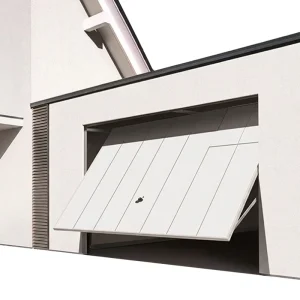 Rustproof Soundproof Vertical Tilt Motor-Operated Garage Door for Home Parking