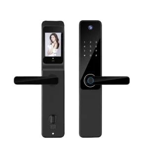 S802Pro Aluminum Door Smart Lock with Biometric Fingerprint, Password, RFID Card, Key, App and Cloud Support
