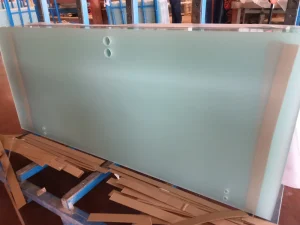 Sandblasted Tempered Glass 8mm 10mm Opaque Toughened Safety Glass for Interior Door Panels