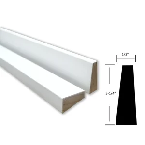 Scandinavian Design White Primed Wood Door Casing for Sports Venues