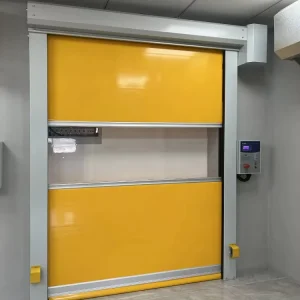Sealed PVC Rapid Roll Door Energy Saving Industrial Fast Door for Clean Room