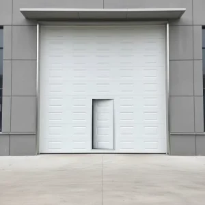 Sectional Panel Steel Garage Door, Impact-Resistant Overhead Tilt Door for Underground Garage or Basement