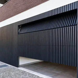 Security Garage Door with Aluminum Alloy Steel Frame Soundproof Insulation Fire Protection