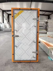 Semi-Rebated Hinged Cold Room Door PU/PIR Insulated for Walk-in Cooler Freezer Cold Storage