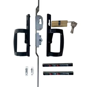 Sliding Door Hardware Set with D-Shaped Handle and Pulley