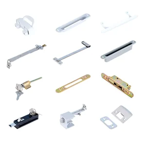 Sliding Door Lock and Handle Set with Hook and Key