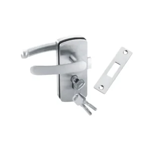 Sliding Door Pull Handle and Hook Lock, Aluminum and Stainless Steel Hardware