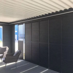 Sliding Folding Louver Shutter Door System for Shading