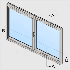 Sliding Horizontal Chinese Aluminum Alloy Double Glass Soundproof Door Window Frame Magnetic Screen Customizable Size Kitchen