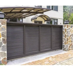 Sliding Main Gate Factory Design Courtyard Entrance Aluminum House Main Automatic Gate
