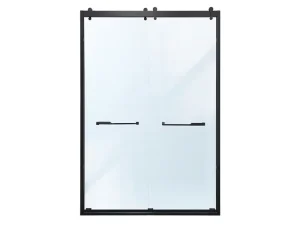 Sliding Shower Door with Frosted Glass for Apartments, Two-Track or Three-Track