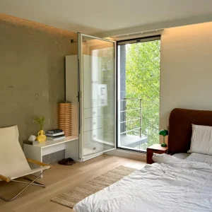 Slim-Frame Aluminum Swing Glass Door