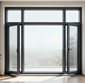 Slim-Frame Aluminum Swing Glass Door for Villa Exterior Entry with Thermal Break and Soundproofing