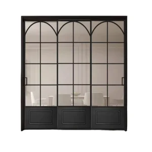 Slim Frame Glass Sliding Door Anti-Theft Heat Insulation for Home Living Room Bedroom Kitchen Dining Balcony Outdoor Hospital