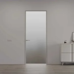 Slim Frame Interior Casement Door Aluminum Alloy Glass Door Energy Saving Sound Insulation for Residential Apartment Hotel