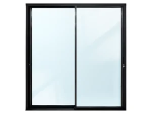 Slim Frame Sliding Door with Tempered Glass for Apartment Partition