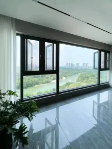 Slim Narrow Frame Minimalism Series CE Certified Soundproof Double Glazed Aluminum Alloy Profile Energy Star Qualified Apartment