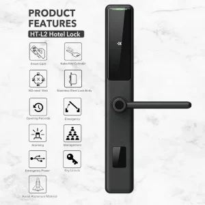 Slim Smart Hotel Lock Body Hierarchical Management System