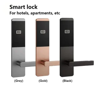 Slim Smart RFID Card Door Lock for Hotels Homestays Apartments and Dormitories with WeChat Mini Program