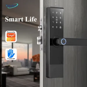 Smart Digital Door Lock with Fingerprint for Aluminum Zinc Alloy Doors with App Control
