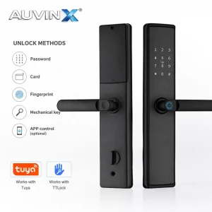 Smart Door Lock WiFi Bluetooth Fingerprint Password Card Biometric Digital Lock