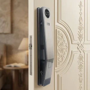 Smart Door Lock with Camera, Fingerprint Sensor, 3D Face Recognition, WiFi, and Biometric Access for Apartment