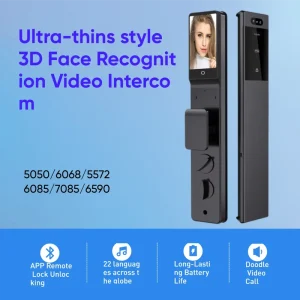 Smart Door Lock with Camera, PIR Infrared Sensor, Detection, Recording, and Monitoring