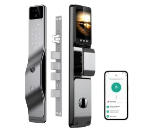 Smart Door Lock with Facial Recognition and Camera for Hotels and Gates