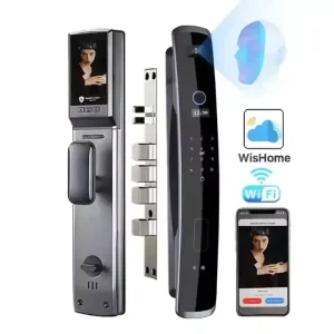 Smart Door Lock with Fingerprint and Face Recognition, Camera, WiFi Electric Digital Biometric