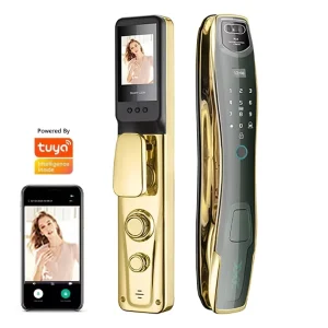 Smart Door Lock with Fingerprint and Face Recognition, WiFi, Electric Digital Biometric Camera for Smart Home Access