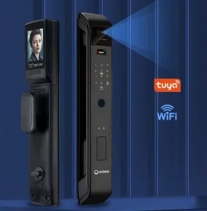 Smart Electronic Door Lock with Camera, Fingerprint, Keyless Entry and Digital Code Unlock for Home or Office
