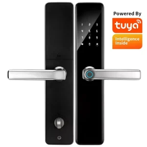 Smart Fingerprint Door Lock for Aluminum and Steel Doors, Waterproof, App Controlled, Cloud and Memory Card, Keyless Entry
