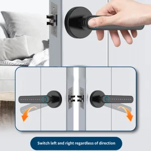 Smart Fingerprint Door Lock for Wood, Aluminum, Steel, and Brass Doors with Cloud Storage
