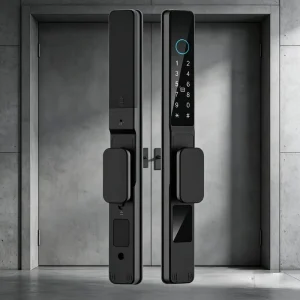 Smart Front Door Lock with Anti-Peeping Password, Low-Voltage Alert and Aluminum Alloy Construction