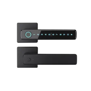 Smart Home Security Fingerprint Electric Handle Lever Lock
