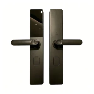 Smart Keyless Lock with Fingerprint and Memory Card Security Multi-Unlock Capability App Connectivity WiFi Network Access
