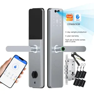 Smart Lock Face Recognition 3D Wi-Fi App Aluminum Alloy Cloud Storage Digital Lock Fingerprint NFC Outdoor Wood Door Home