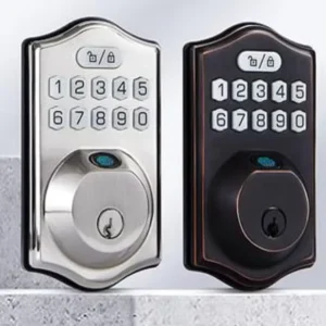 Smart Lock Face Recognition Password Card Access for Aluminum Alloy, Wood, and Steel Doors IP65 Waterproof Cloud Grade C
