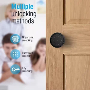 Smart Lock for Wood Aluminum and Steel Doors Fingerprint Password Memory Card SDK WiFi Digital Deadbolt Multi-Credential